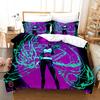 AK47 Knight Academia Anime Duvet Cover Set with Pillow Covers Polyester Teens Kids Bedding Set Full Queen King Size Bed Linen