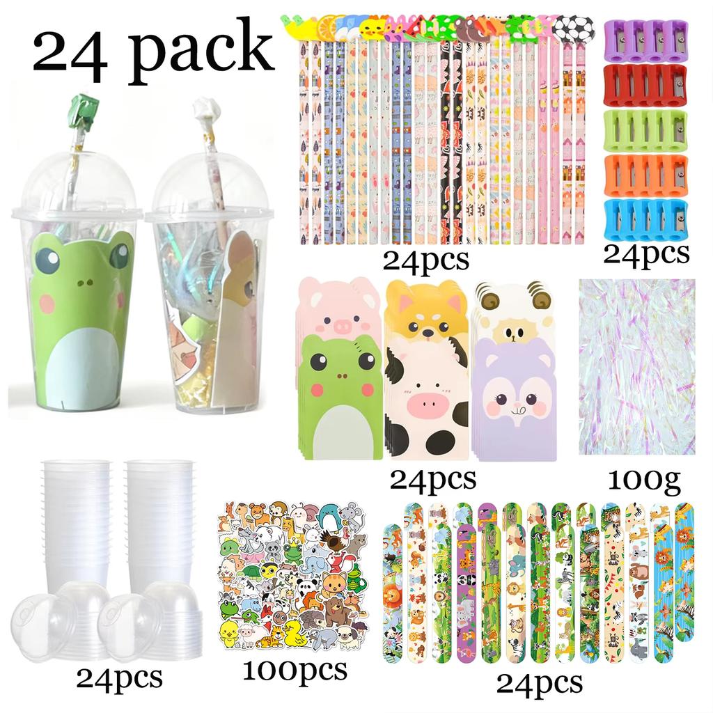 12/24 Pack Return Gifts Birthday Party Favors Goodie Bag Cup Gifts Birthday Party Supplies Students Gift Prizes Rewards