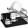 Suszarka Do Naczyń Dwupoziomowa Czarna Ociekacz 43x32x27cm KINGHOFF KH-1716