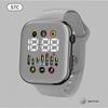 Electronic Watch Hollow Week Digital Sports Student LED Electronic Watch Couple Hollow Color Screen Watch Week Square Electronic Watch