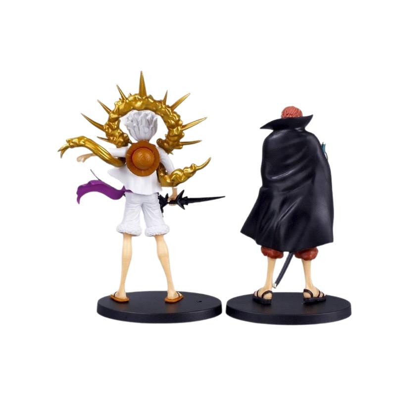 Anime ONE PIECE Vier Kaiser Rotschopf Shank Figur Ornament Modell Peripherie Sonnengott Nika Trend Spielzeugpuppe Geschenk