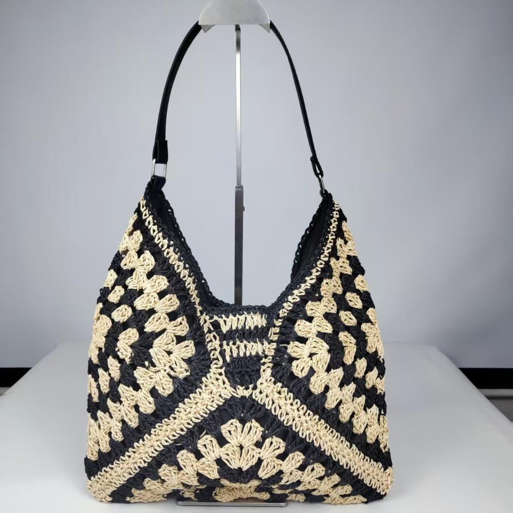 Summer Weave Shoulder Bag Beach Women's Handbags Trendy Straw Crochet Bag  Ladies/Girls