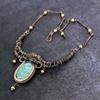 Ruby Fuchsite Handmade Copper Wire Wrap Jewelry Necklace 18" W4v09
