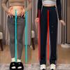 Ice Silk High Waist Slimming Sports Pants: Plus Size Women's Tummy Control and Flattering Leg Length for Pear-Shaped Bodies