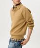 GARDEN EXPRESS Line Point Collar Knit (Camel)