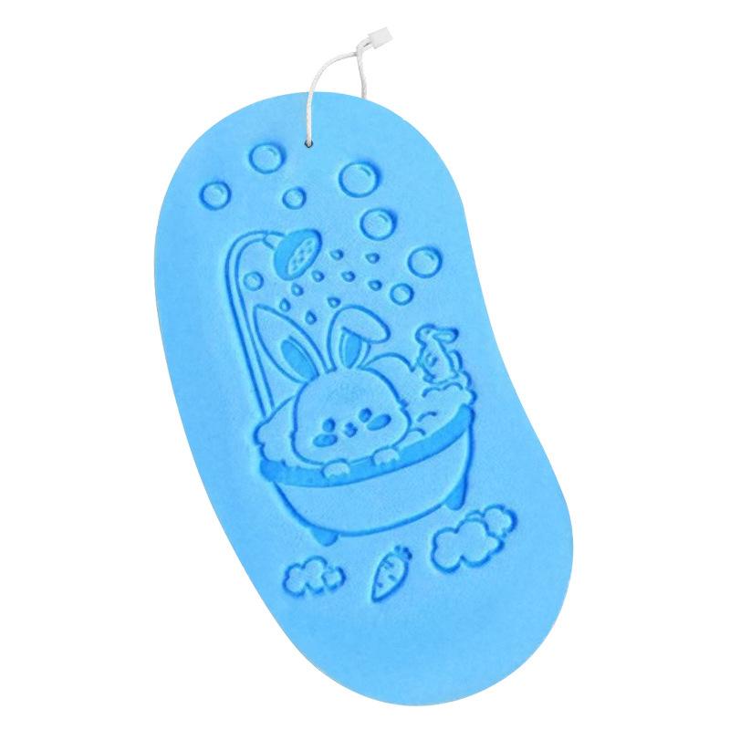 Kinderbadeschwamm zum Baden zum Entfernen von Schmutz, erbsenförmiger Scheuerschwamm, mondförmiges Badetuch, Schlammschwamm