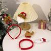Festive 4pcs Cartoon Christmas Headband Set Featuring Santa And Reindeer Accessories