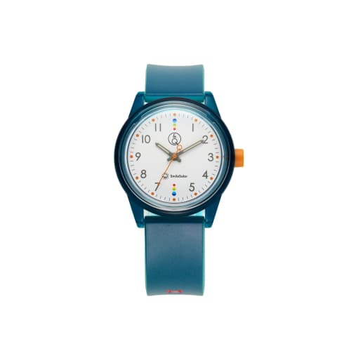 Citizen Q&Q Analog Watch, Smile Solar, Matching Style, Waterproof, Urethane Strap, R02A-002VK, Egyptian Blue