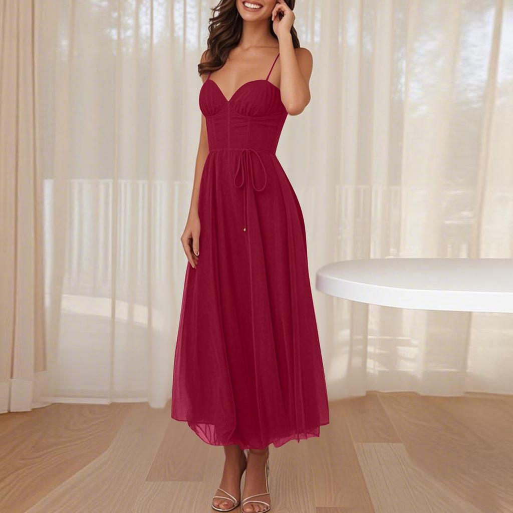 Sexy Suspender Casual Dress Multicolor Women's Dress