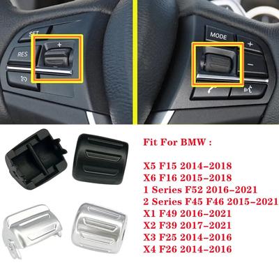 2Pcs/Set Car Multi-function Steering Wheel Control Knob Button For BMW 1 2 X1 X2 X3 X4 X5 X6 F52 F45 F46 F49 F39 F25 F26 F15 F16