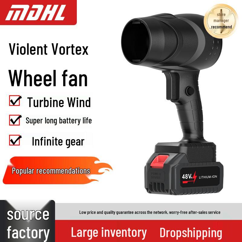 High-Power Lithium Battery Brushless Turbo Hair Dryer & Outdoor Blower