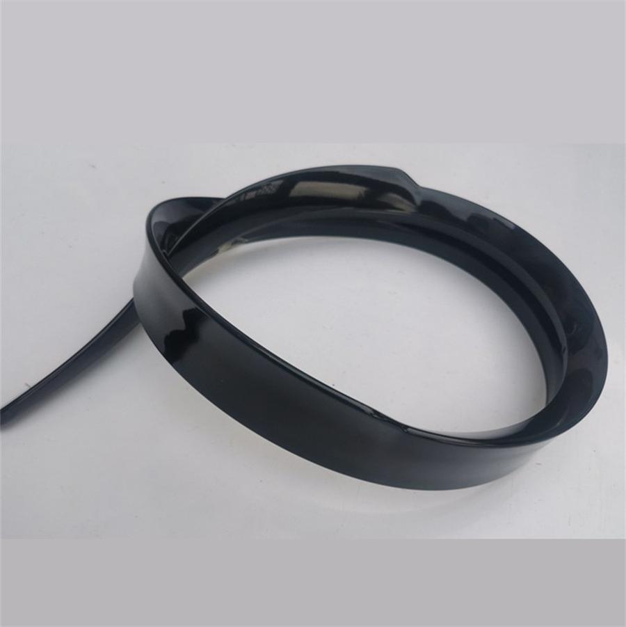 Universal Car Roof Spoiler 99cm Rear Spoiler Wing Sticker PU Glossy Black