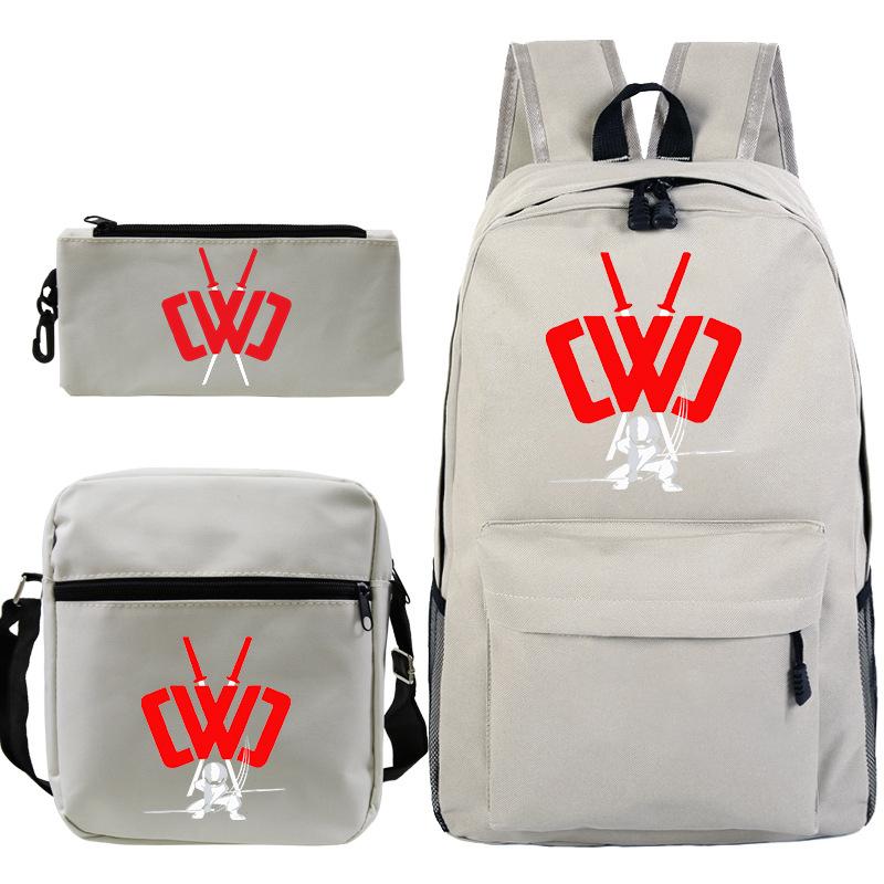Popular game merchandise printed backpack popular student bag three-piece set