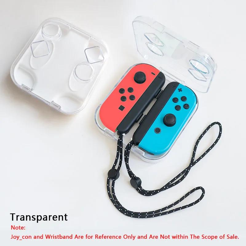 For Nintendo Switch/OLED Joy-con Storage Case Portable Dust-Proof Protective Box PC Transparent Shell with Magnetic Closure