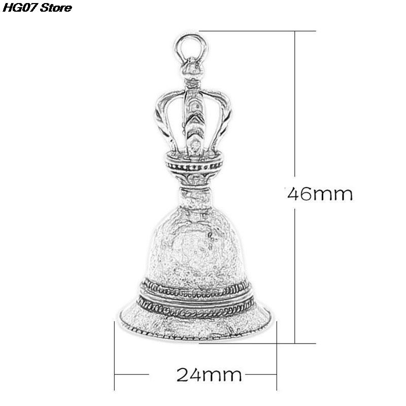 1PC Tibetan Bronze Bell Antique Bell Christmas Tree Pendant Brass Handicraft Magic Bell Wind Bell Shui Feng Bells For Decoration