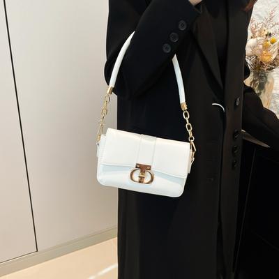 Neue Schlichte Mode Damenhandtasche Handtrage Kleine Quadratische Tasche Retro Nische Damen Schultertasche Achseltasche