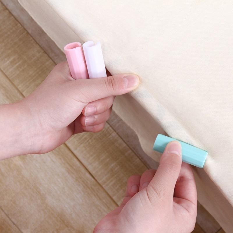 Durable Slip-Resistant Bed Sheet Clips - Secure Grip for Quilts & Mattresses, Machine Washable