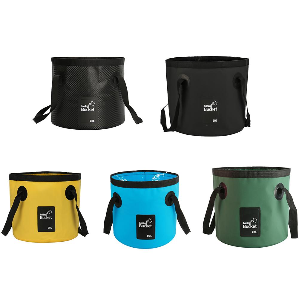 20L Water Storage Bag Waterproof Fishing Folding Bucket Multifunction Bucket Lightweight for Outdoor Camping