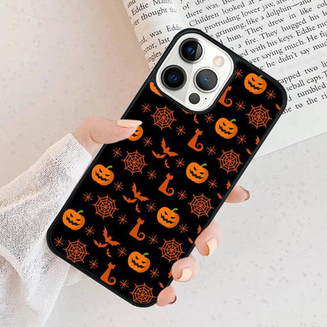 Halloween Aesthetic Phone Case For iPhone 17 Air 16 15 14 plus 12 13 Pro max Soft Bumper Shell Cover coque