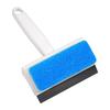 2-in-1 Window Cleaning Scraper Sponge Brush For Glass Tile Mirror Wall Surface Washing And Water Scraping