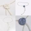 Womens Stylish Pearl Flower Waist Band For Traditional Dress Casual Summer Wear