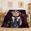 Classic P-Peaky Blinders Tommy Shelby Soft Flannel Throw Blanket,Cozy Blanket for Bed,Couch,Sofa,Bedroom,Living Room,Picnic Kid