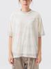 Beams Boy S/S Tee Sheer Line Short Sleeve Women's OFF_WHT FREE