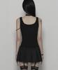 Soea [Limited Edition] Destroy Pleats Beads Dress (Black)
