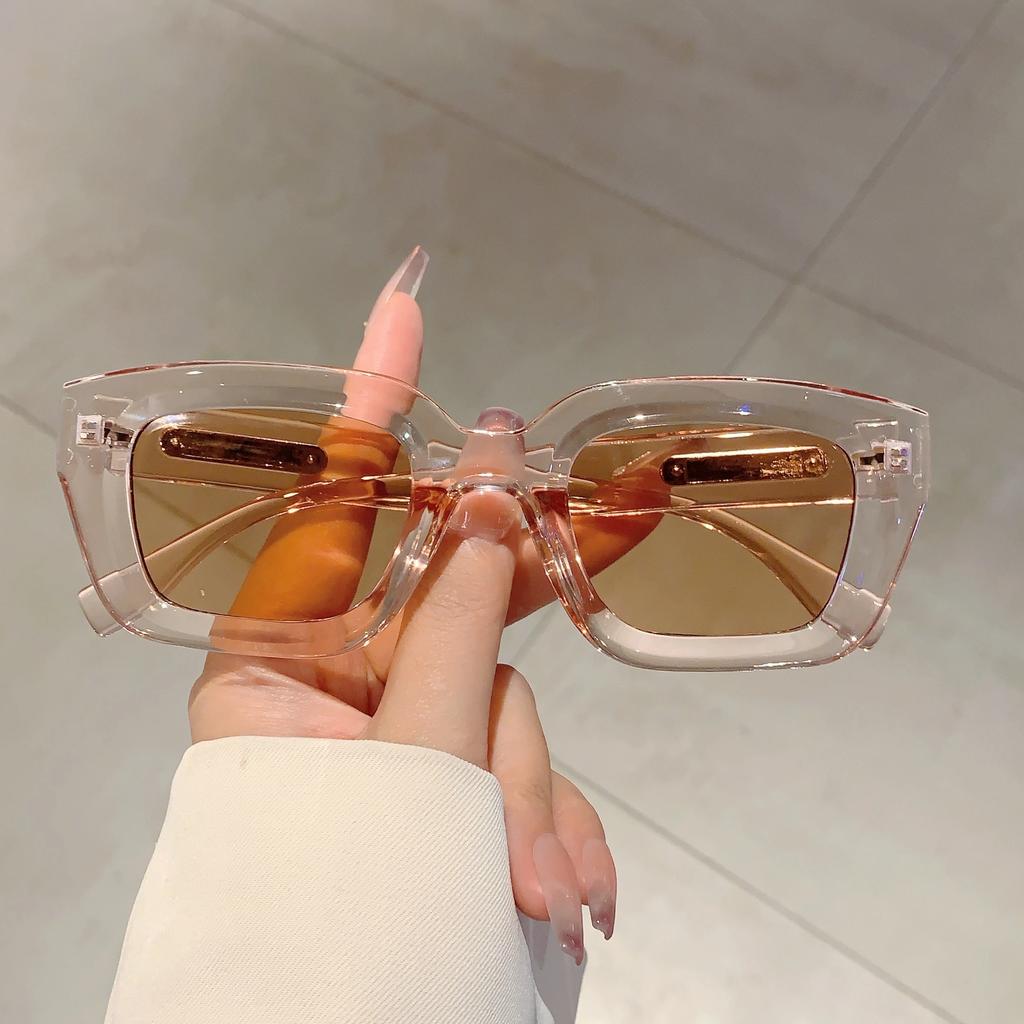 Vintage Square Sunglasses Women New In Stylish Candy Color Shades Ins Trendy Fashion Brand Korean Style Sun Glasses