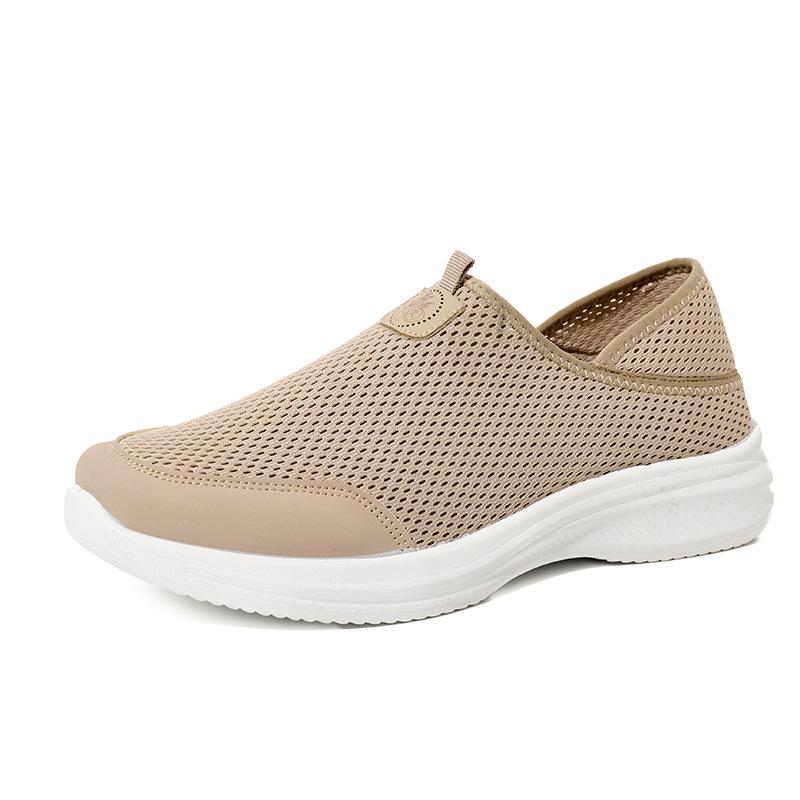 Spring and Summer New Women's Shoes, Mosquito Repellent Mesh Breathable Comfortable Soft Soled Men's Shoes, Wear Lightweight Casual Flyknit Shoes