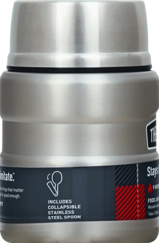 Thermos Stainless Steel King Silver Food Jar (0.45L) Insulated (Silver)
