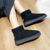 Fashion Thick Plush Platform Snow Boots Women Winter Keep Warm Fur Cotton Shoes Woman Faux Suede Slip-On Ankle Botas Size 35-42