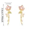 1 pair Temperament Enamel Flower Earrings Jewelry Dripping Glaze Earrings  Seaside Holiday