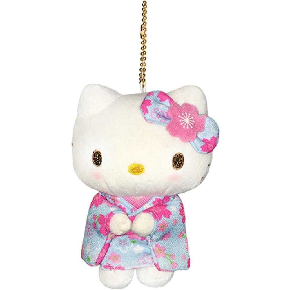 Nakajima Corporation Sanrio Hello Kitty Sakura Kimono Series Light Blue Mascot