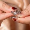 Vintage Princess Crown Adjustable Index Finger Ring for Women
