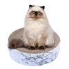 Pet Round Scratcher Bowl Corrugated Paper Cat Sleeping Nest Toys Marble Type