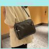 Stylish Cross-border Trend Three-layer Shoulder Bag In Black Green Blue Red Brown
