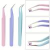 2Pcs Nail Art Diamond Pens with Diamond-encrusted Crayons with Stainless Steel Tweezers Nail Grafting Eyelashes Manicure Tools