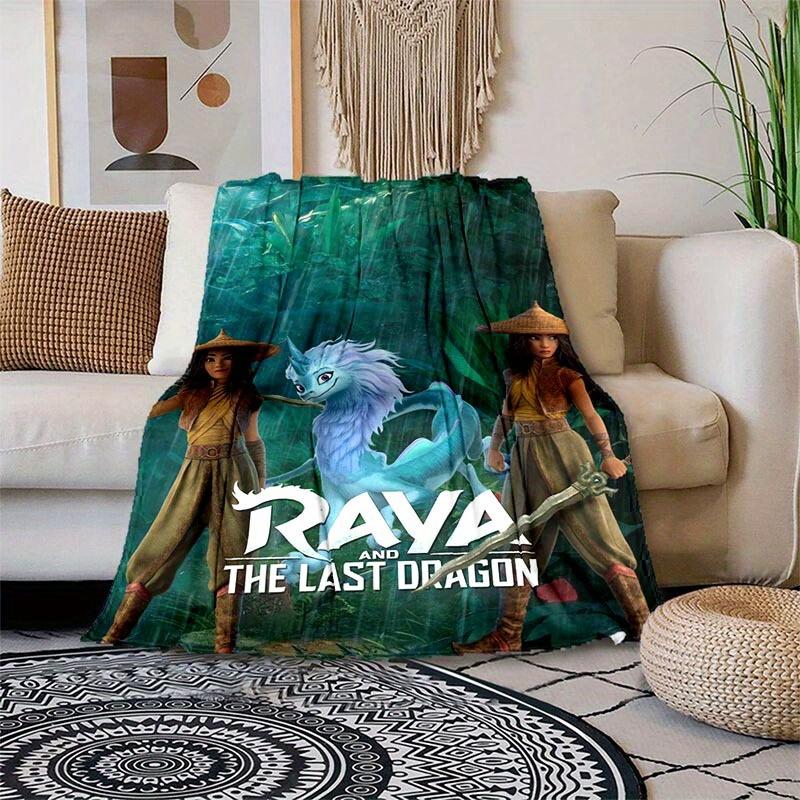 

1pc Raya and The Last Dragon Printing Blanket - Soft, All-Season Throw for Living Room, Bedroom,Personalized Gift with Adorable Cartoon Design 80cmx120cm(31inx47in)