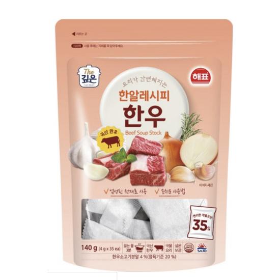 

Хэпё Хан-Рецепт Суповой Бульон 140г (35 таблеток)/Монетный бульон 03,Korean Beef