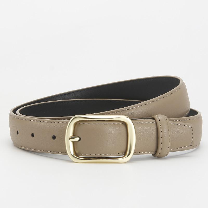 Women's Genuine Leather Belt Cowhide Belt Women's Versatile Decoration Business Casual Simple Fashion Belt High End