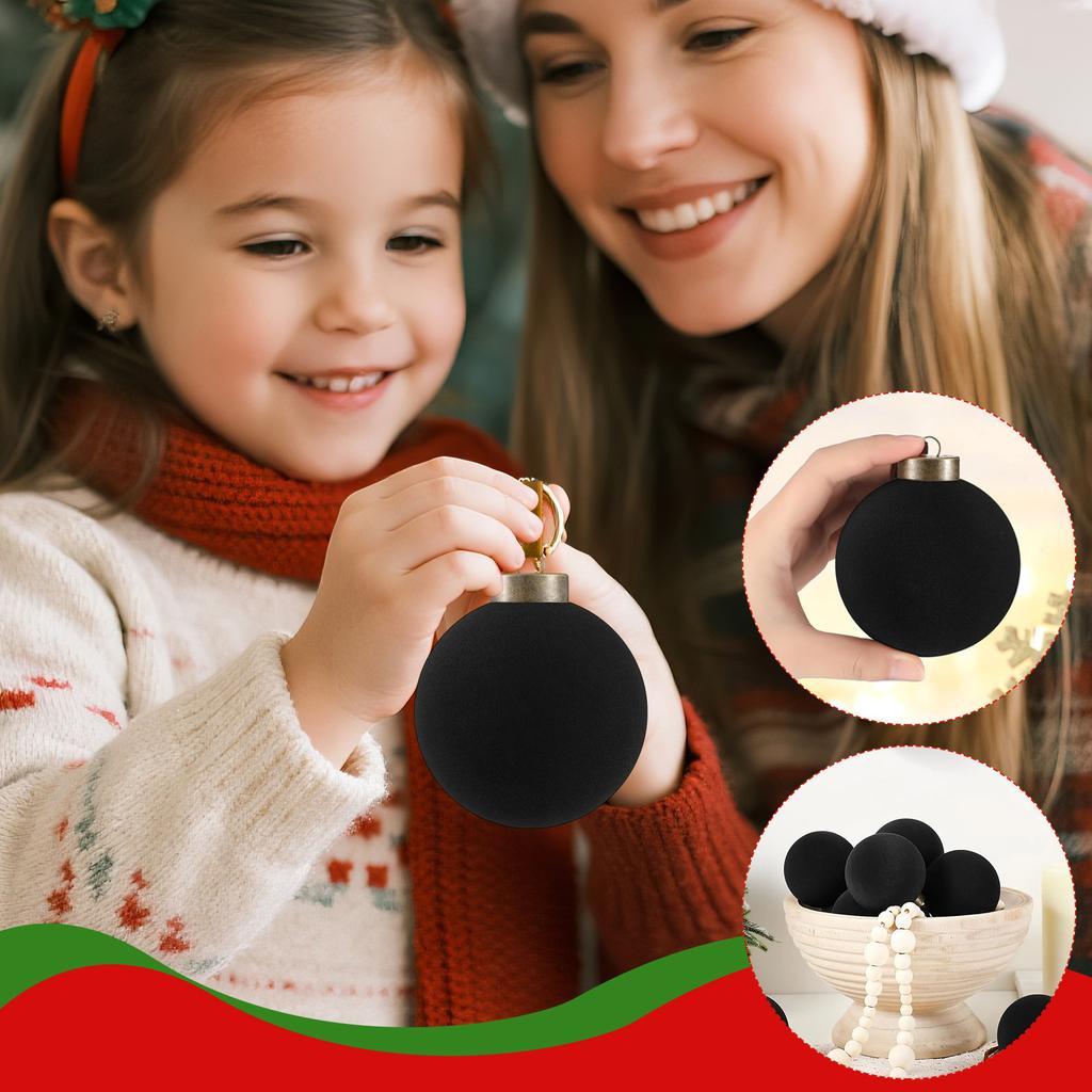 Vánoční ozdoby, Sada vánočních koulí červená, zelená a zlatá, Nerozbitná sada vánočních ozdob k zavěšení na stromek