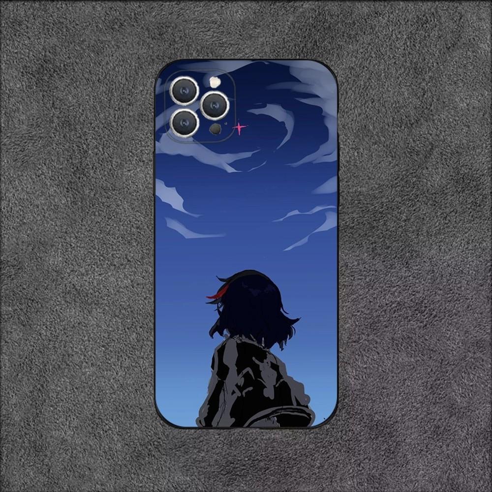 COOL K-Kill La Kill Phone Case For iPhone 16,15,14,13,12,11,Plus,Pro Max,XS,X,XR,SE,Mini,8,7 Soft Silicone Black Cover
