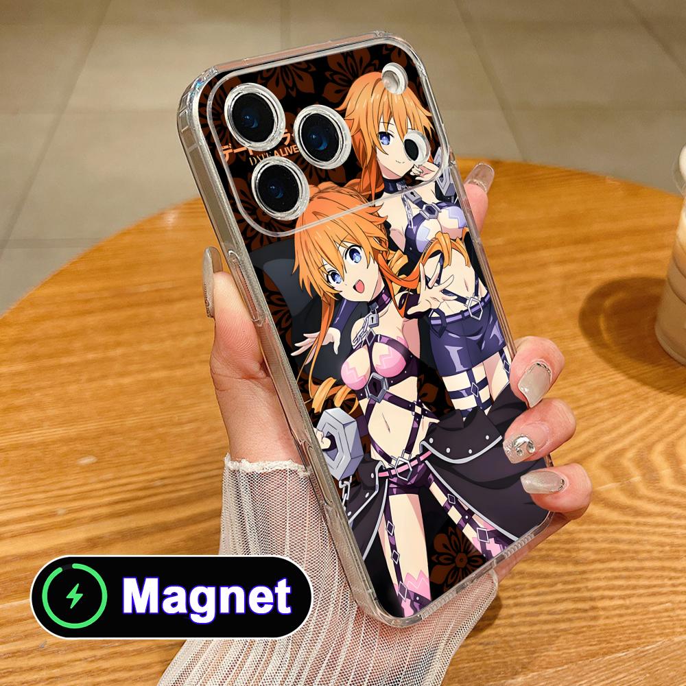 

Date a Live Yamai Kaguya Clear Magsafe Mobile Phone Case for iPhone 17 16 15 14 13 12 11 Air Pro Max Plus Mini Colorful Cover iPhone 11 Pro Max