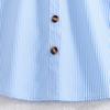 Girl 6-12y Summer Fashionable Fly Sleeve Striped Princess Dress Children's Dresses Casual Dress