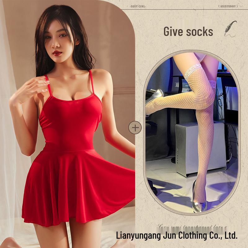 Women's Temptation Sheer Lingerie Set - Sexy, Playful, See-Through Robe & Pajamas