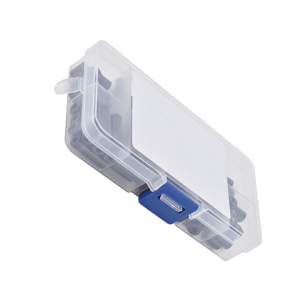 100Pcs Insulation Spacers Cylindrical ABS Plastic Standoffs Not Threaded Assortment Kit SetBlack