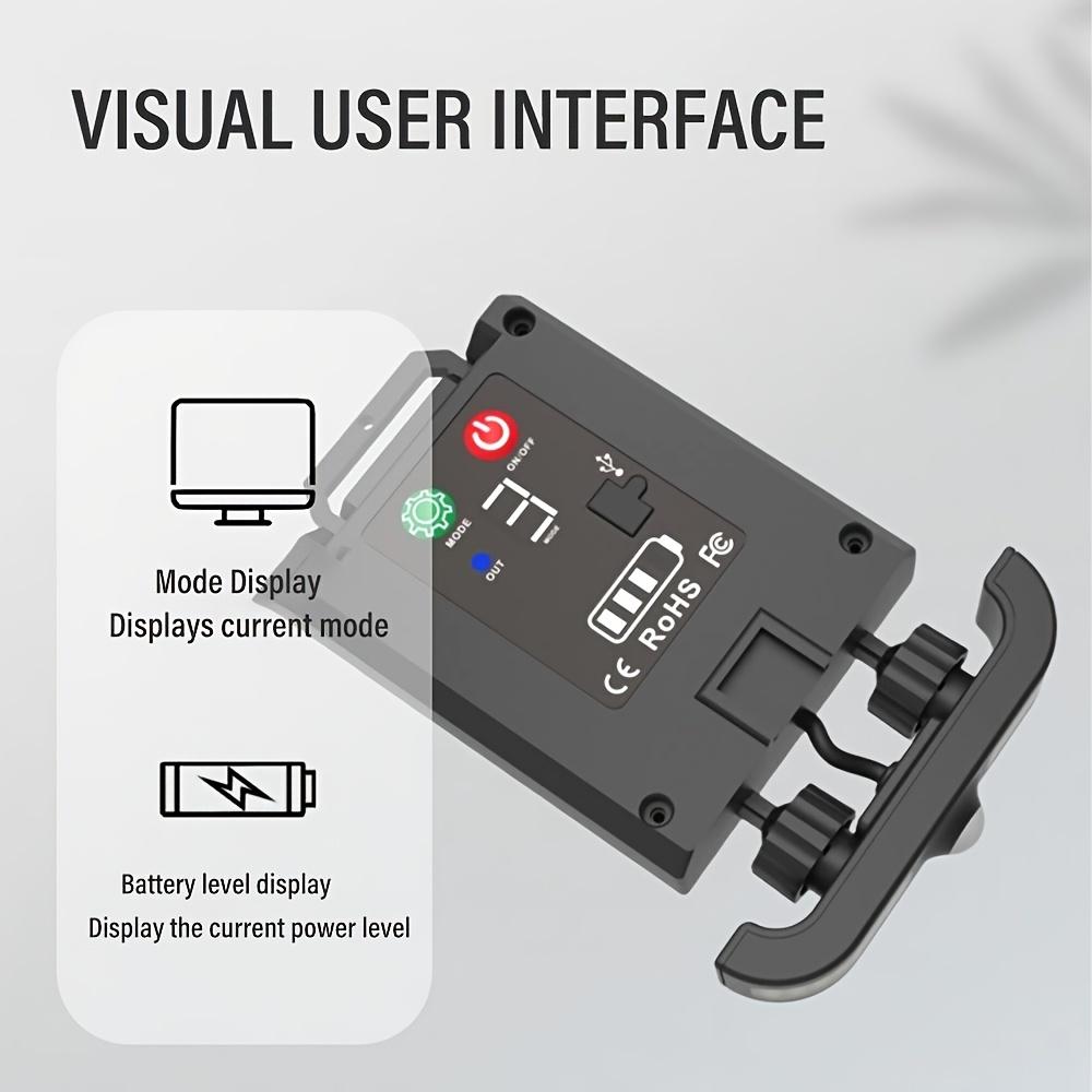 Outdoor Solar Clip Light with Motion Sensor Induction Adjustable Angle Power Mode Display