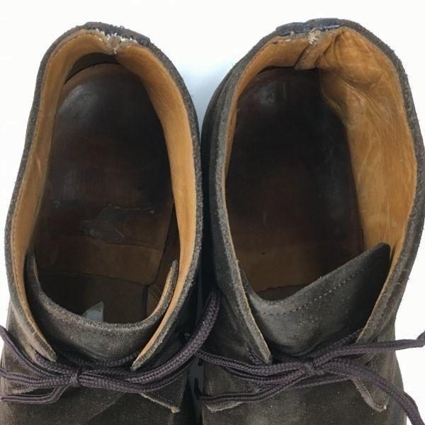 Church’s Suede Chukka Boots Size 7G Approx. 25.5 Dark Brown Crepe Sole Men’s(USED)