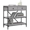 Vidaxl Console Table, Grey Sonoma Oak, 75X34.5X75 Cm